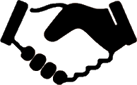 corporate handshake icon